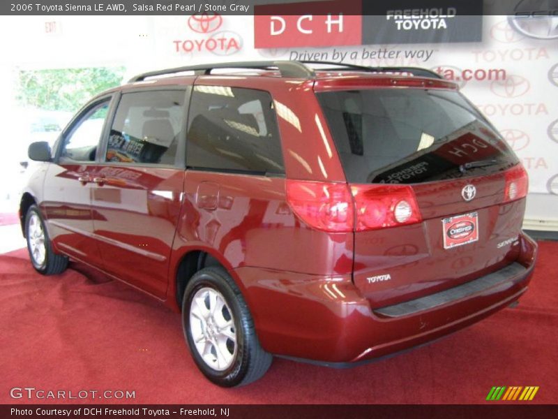 Salsa Red Pearl / Stone Gray 2006 Toyota Sienna LE AWD