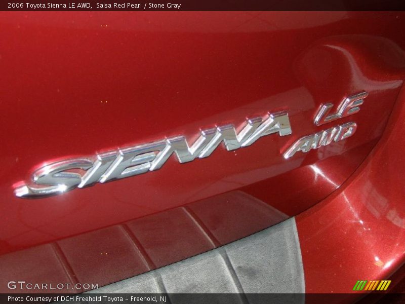 Salsa Red Pearl / Stone Gray 2006 Toyota Sienna LE AWD