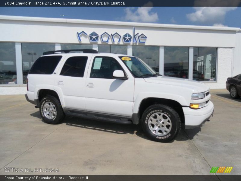Summit White / Gray/Dark Charcoal 2004 Chevrolet Tahoe Z71 4x4