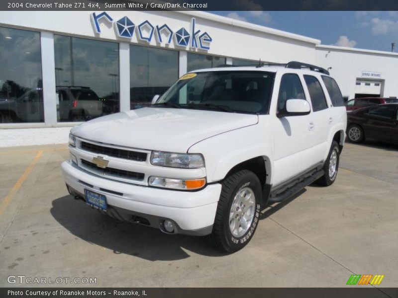 Summit White / Gray/Dark Charcoal 2004 Chevrolet Tahoe Z71 4x4