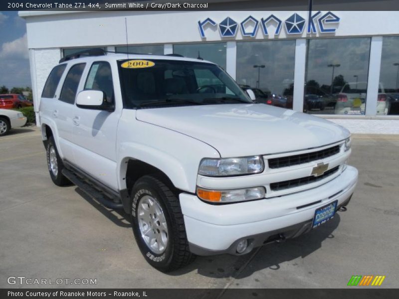 Summit White / Gray/Dark Charcoal 2004 Chevrolet Tahoe Z71 4x4