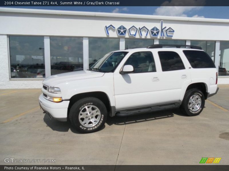 Summit White / Gray/Dark Charcoal 2004 Chevrolet Tahoe Z71 4x4