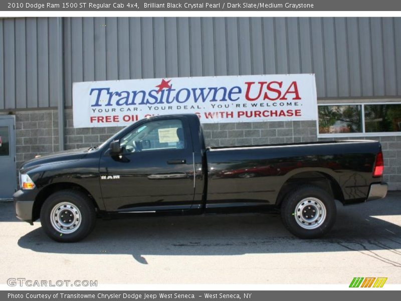 Brilliant Black Crystal Pearl / Dark Slate/Medium Graystone 2010 Dodge Ram 1500 ST Regular Cab 4x4