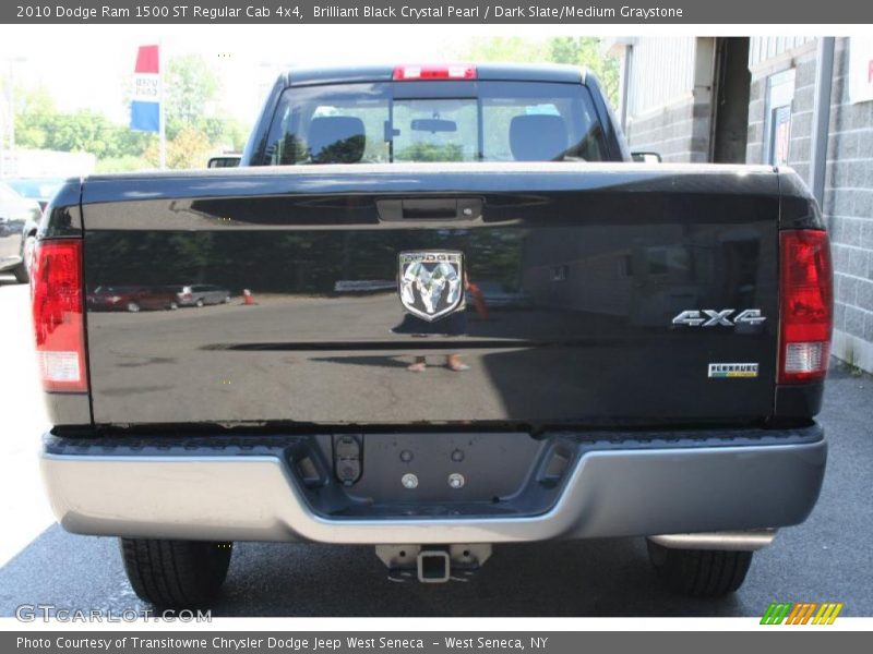 Brilliant Black Crystal Pearl / Dark Slate/Medium Graystone 2010 Dodge Ram 1500 ST Regular Cab 4x4