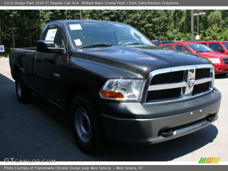 Brilliant Black Crystal Pearl / Dark Slate/Medium Graystone 2010 Dodge Ram 1500 ST Regular Cab 4x4