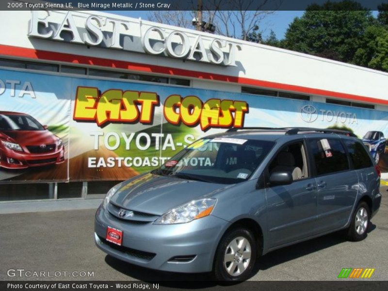 Blue Mirage Metallic / Stone Gray 2006 Toyota Sienna LE