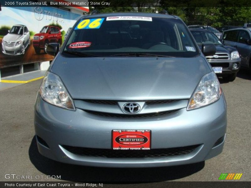 Blue Mirage Metallic / Stone Gray 2006 Toyota Sienna LE