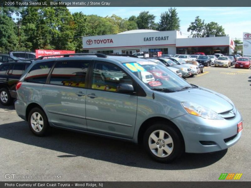 Blue Mirage Metallic / Stone Gray 2006 Toyota Sienna LE