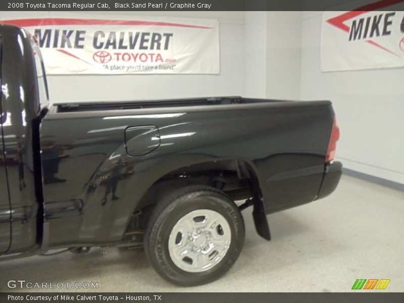 Black Sand Pearl / Graphite Gray 2008 Toyota Tacoma Regular Cab