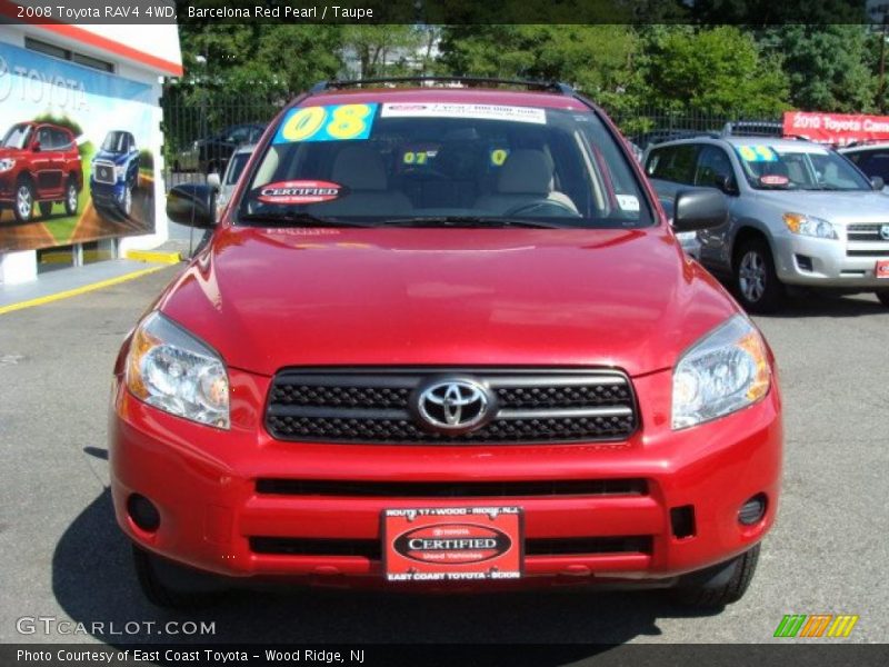 Barcelona Red Pearl / Taupe 2008 Toyota RAV4 4WD