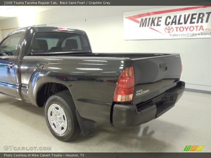 Black Sand Pearl / Graphite Gray 2008 Toyota Tacoma Regular Cab
