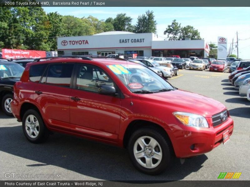 Barcelona Red Pearl / Taupe 2008 Toyota RAV4 4WD