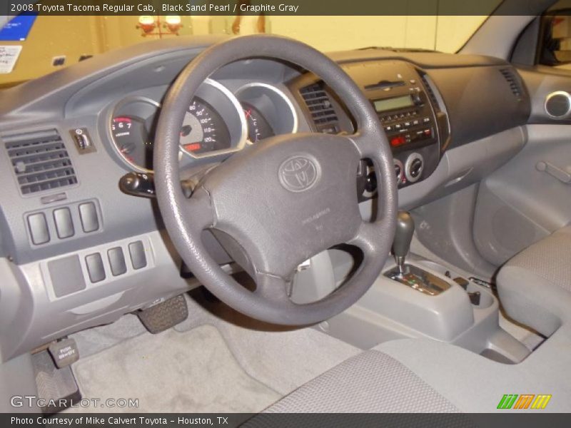 Black Sand Pearl / Graphite Gray 2008 Toyota Tacoma Regular Cab