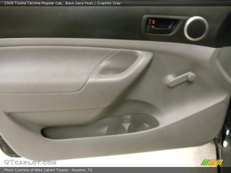 Black Sand Pearl / Graphite Gray 2008 Toyota Tacoma Regular Cab