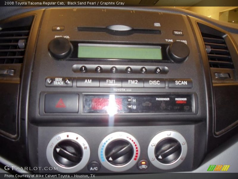 Black Sand Pearl / Graphite Gray 2008 Toyota Tacoma Regular Cab