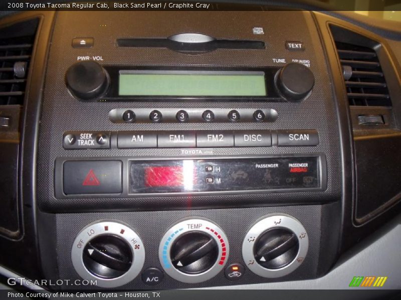 Black Sand Pearl / Graphite Gray 2008 Toyota Tacoma Regular Cab