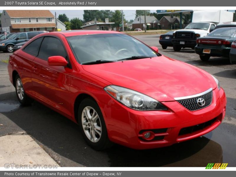 Absolutely Red / Ivory 2007 Toyota Solara SE Coupe