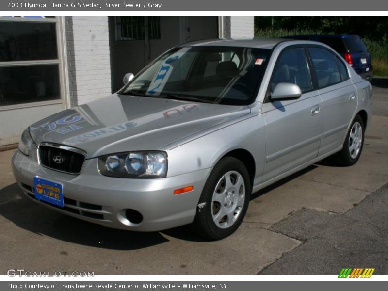 Silver Pewter / Gray 2003 Hyundai Elantra GLS Sedan
