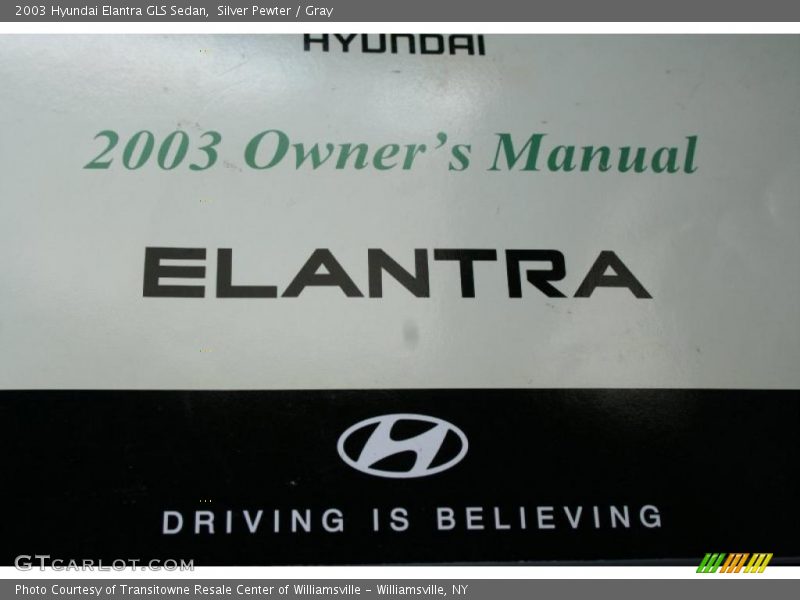 Silver Pewter / Gray 2003 Hyundai Elantra GLS Sedan