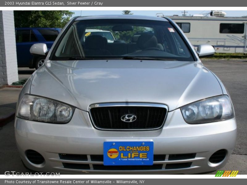 Silver Pewter / Gray 2003 Hyundai Elantra GLS Sedan