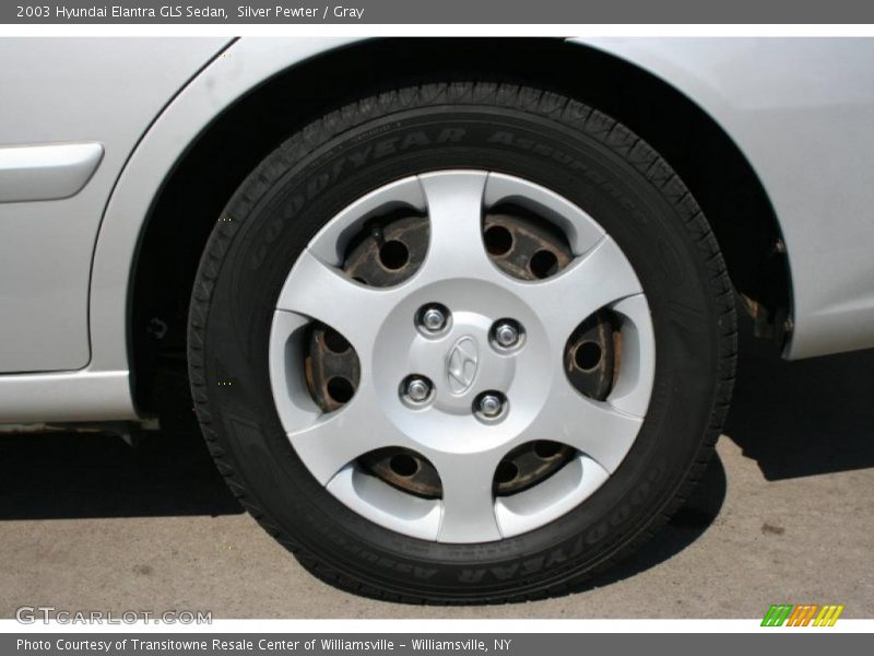 Silver Pewter / Gray 2003 Hyundai Elantra GLS Sedan