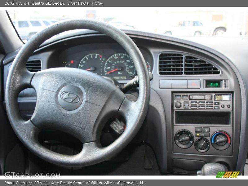 Silver Pewter / Gray 2003 Hyundai Elantra GLS Sedan