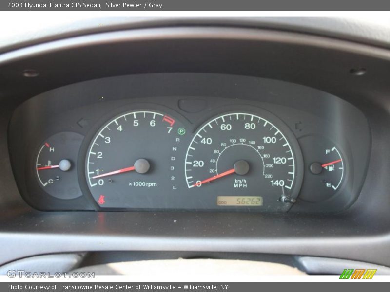 Silver Pewter / Gray 2003 Hyundai Elantra GLS Sedan