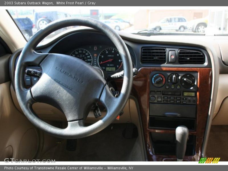 White Frost Pearl / Gray 2003 Subaru Outback Wagon