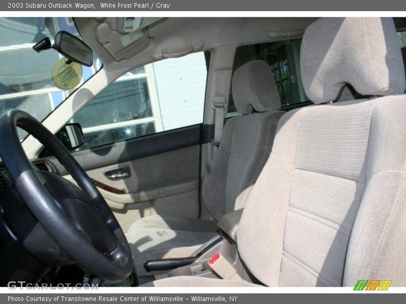 White Frost Pearl / Gray 2003 Subaru Outback Wagon