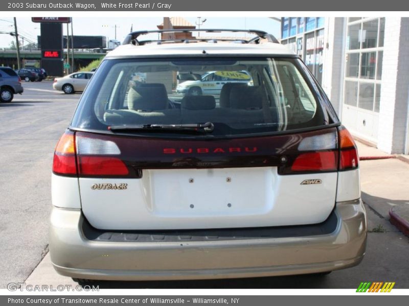 White Frost Pearl / Gray 2003 Subaru Outback Wagon
