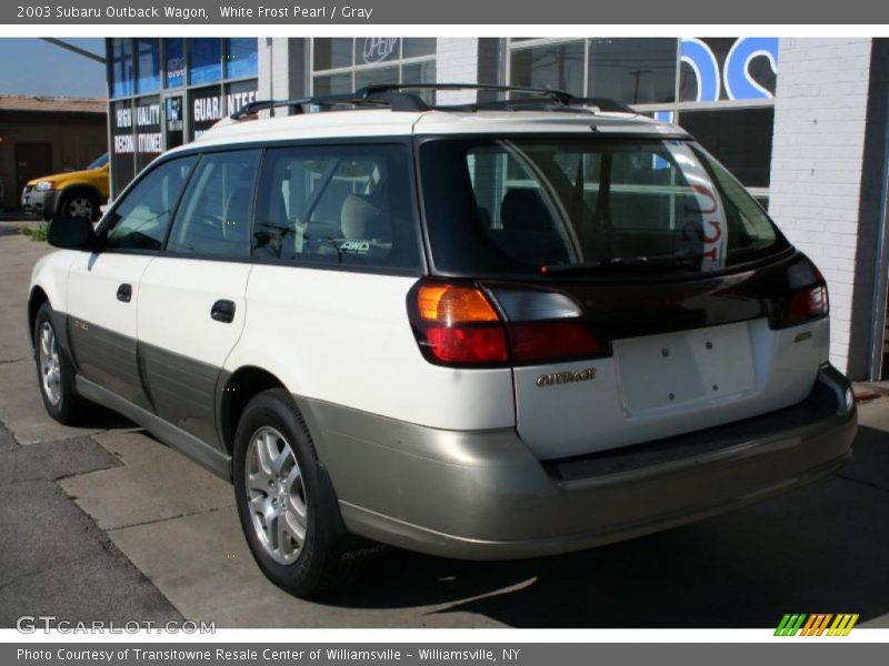 White Frost Pearl / Gray 2003 Subaru Outback Wagon