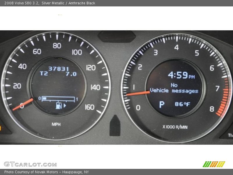 Silver Metallic / Anthracite Black 2008 Volvo S80 3.2