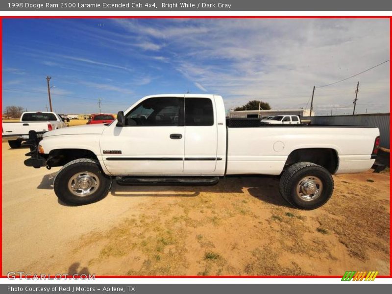 Bright White / Dark Gray 1998 Dodge Ram 2500 Laramie Extended Cab 4x4