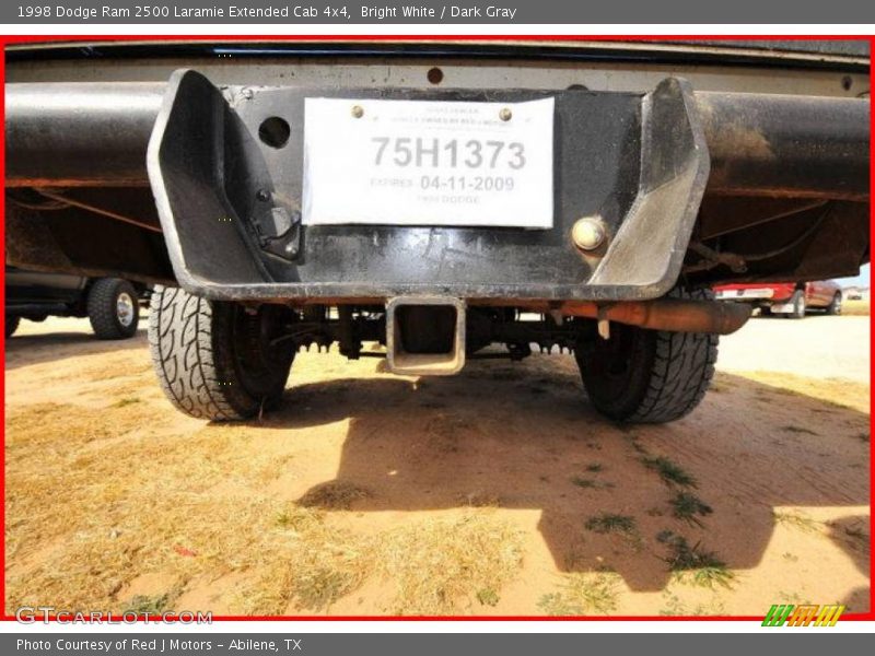 Bright White / Dark Gray 1998 Dodge Ram 2500 Laramie Extended Cab 4x4