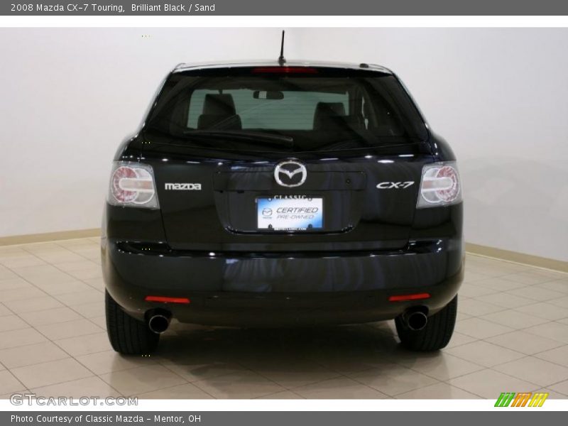 Brilliant Black / Sand 2008 Mazda CX-7 Touring