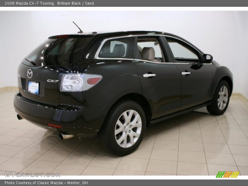 Brilliant Black / Sand 2008 Mazda CX-7 Touring