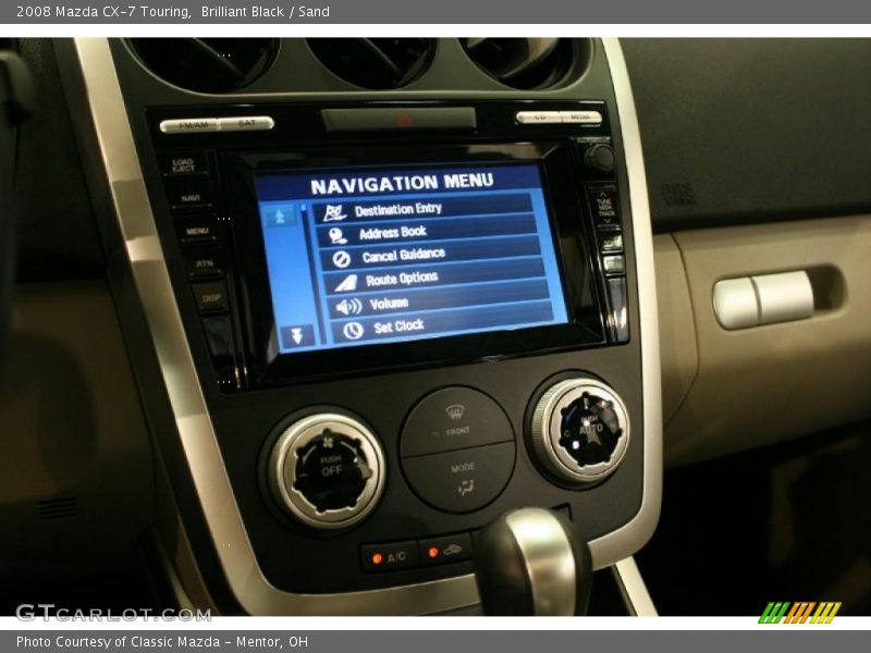 Brilliant Black / Sand 2008 Mazda CX-7 Touring