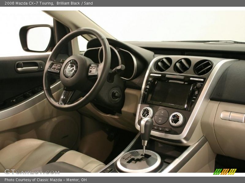 Brilliant Black / Sand 2008 Mazda CX-7 Touring