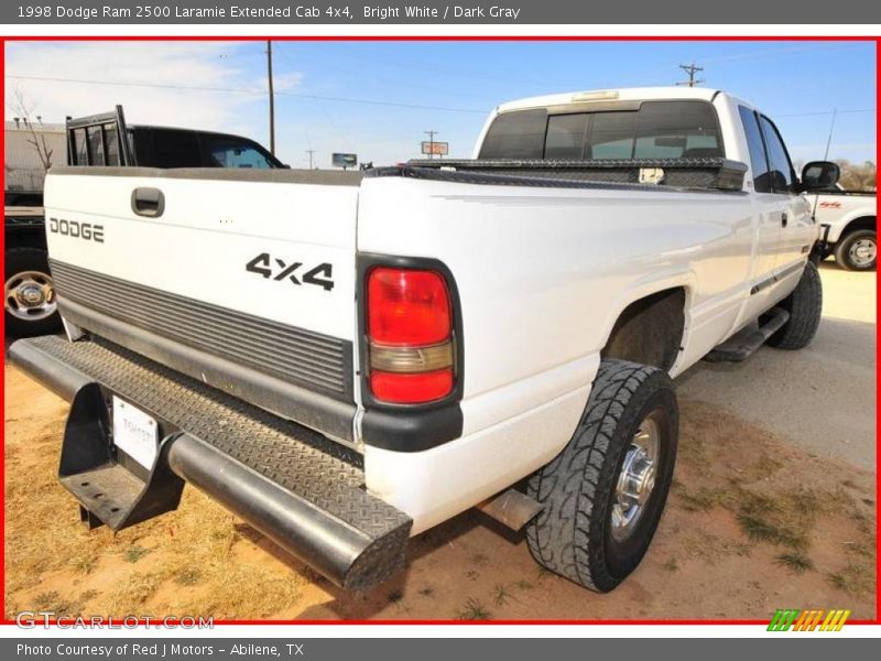Bright White / Dark Gray 1998 Dodge Ram 2500 Laramie Extended Cab 4x4