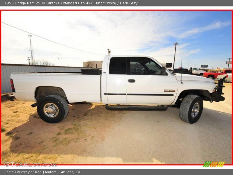 Bright White / Dark Gray 1998 Dodge Ram 2500 Laramie Extended Cab 4x4
