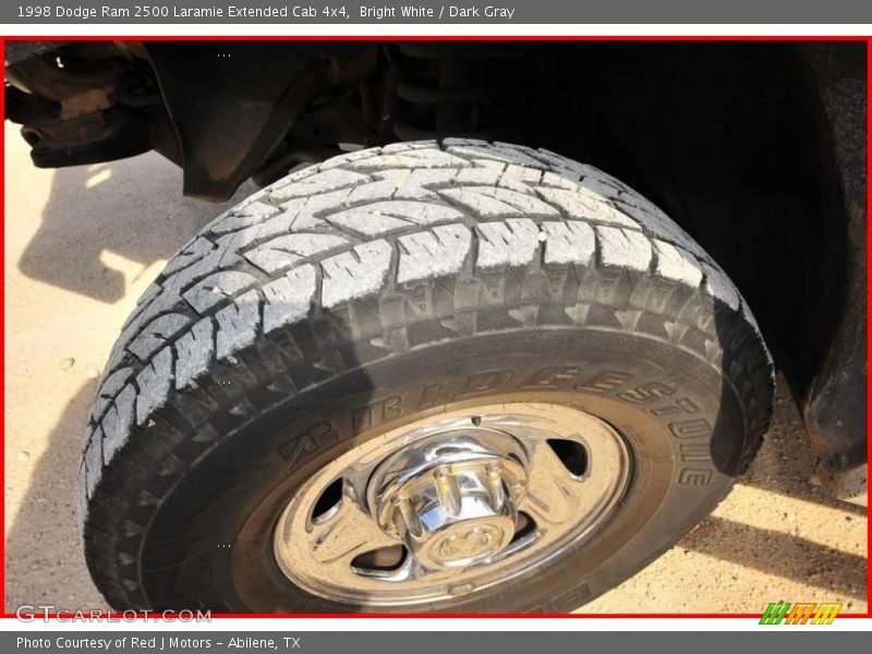 Bright White / Dark Gray 1998 Dodge Ram 2500 Laramie Extended Cab 4x4