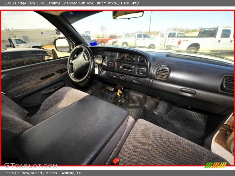 Bright White / Dark Gray 1998 Dodge Ram 2500 Laramie Extended Cab 4x4