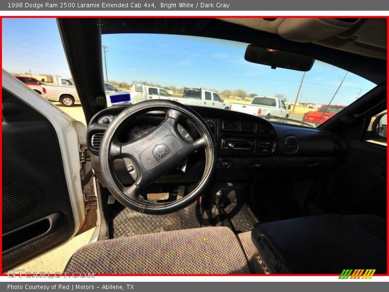 Bright White / Dark Gray 1998 Dodge Ram 2500 Laramie Extended Cab 4x4