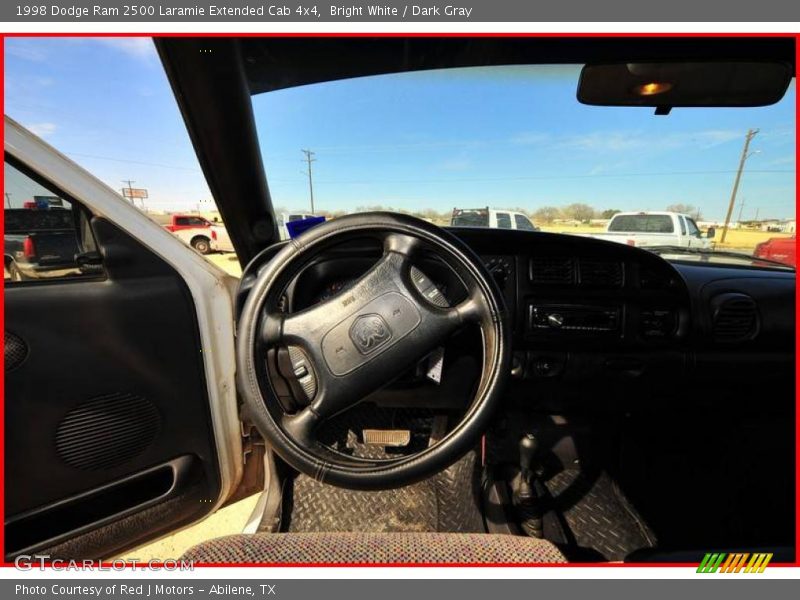 Bright White / Dark Gray 1998 Dodge Ram 2500 Laramie Extended Cab 4x4