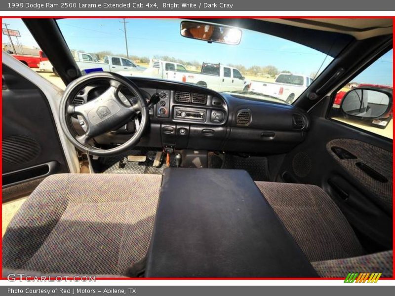 Bright White / Dark Gray 1998 Dodge Ram 2500 Laramie Extended Cab 4x4