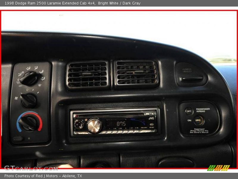 Bright White / Dark Gray 1998 Dodge Ram 2500 Laramie Extended Cab 4x4