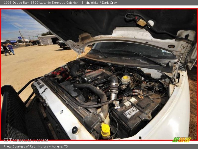 Bright White / Dark Gray 1998 Dodge Ram 2500 Laramie Extended Cab 4x4
