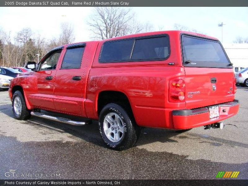 Flame Red / Medium Slate Gray 2005 Dodge Dakota SLT Quad Cab
