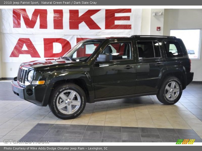 Natural Green Pearl / Dark Slate Gray 2010 Jeep Patriot Sport