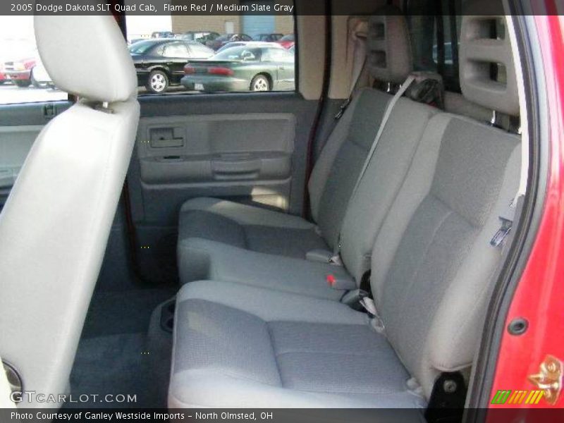 Flame Red / Medium Slate Gray 2005 Dodge Dakota SLT Quad Cab